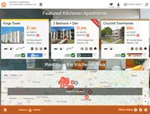 Tablet Screenshot of kitchener-apartments.com